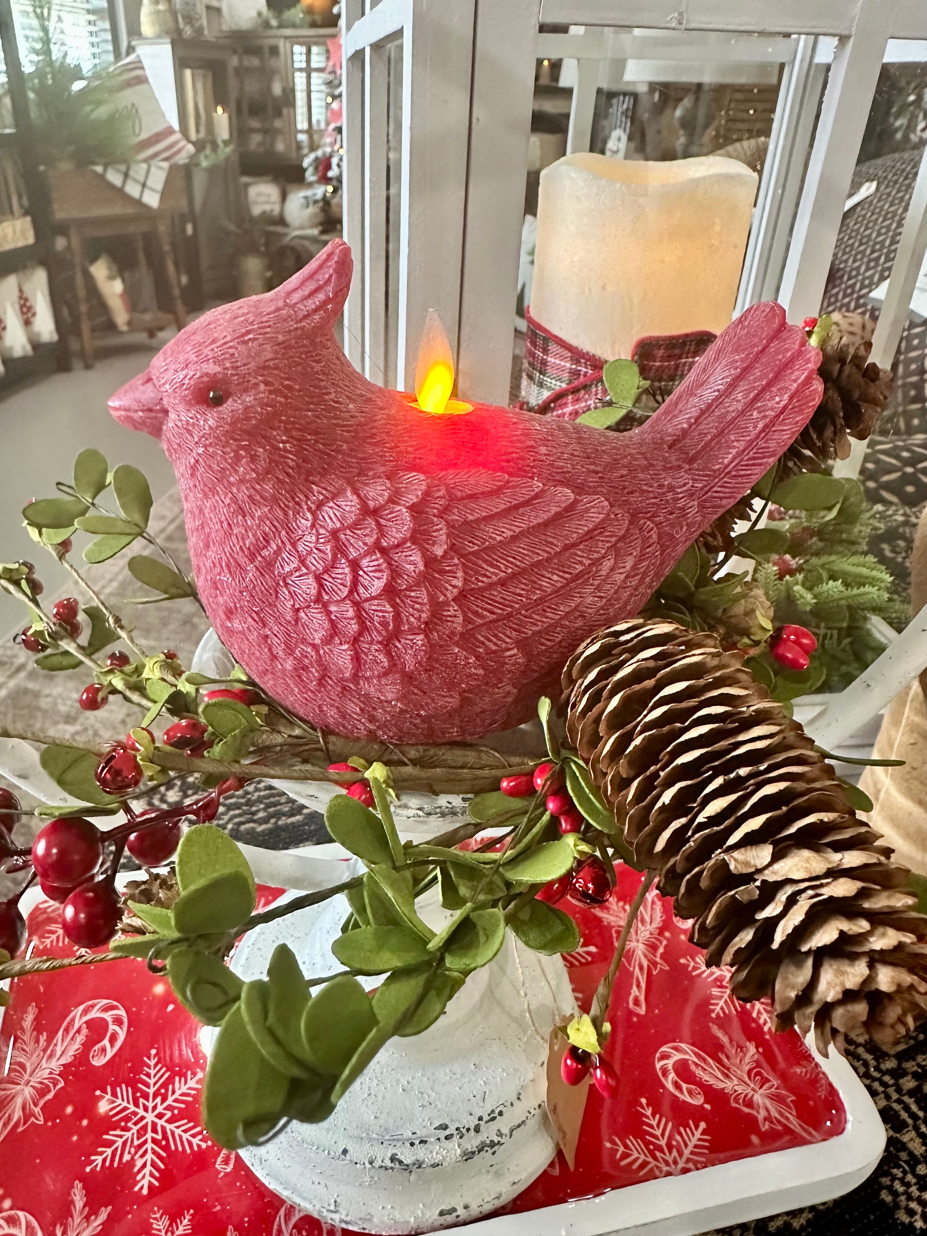 Cardinal Moving Flame LED Candle