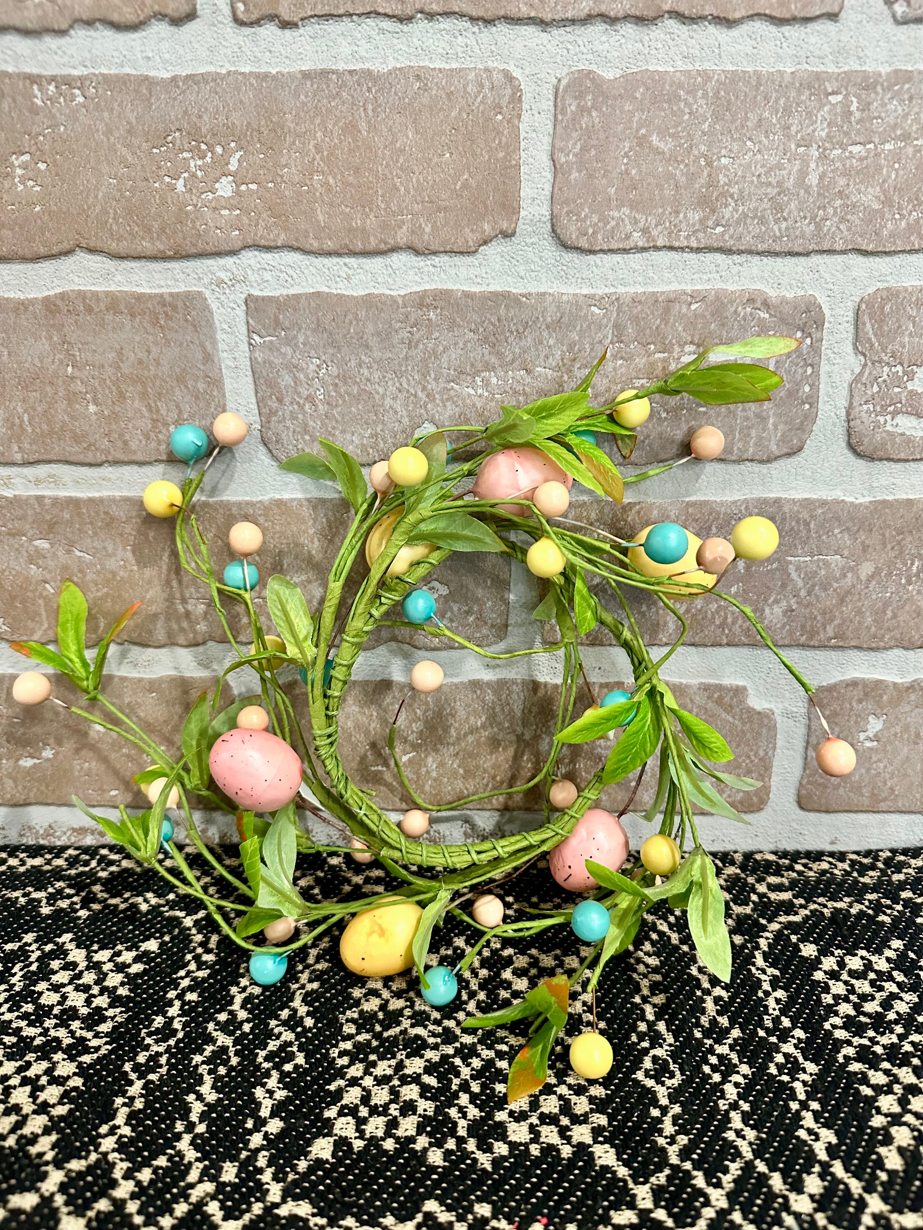 Easter Egg Candle Ring 3.5”