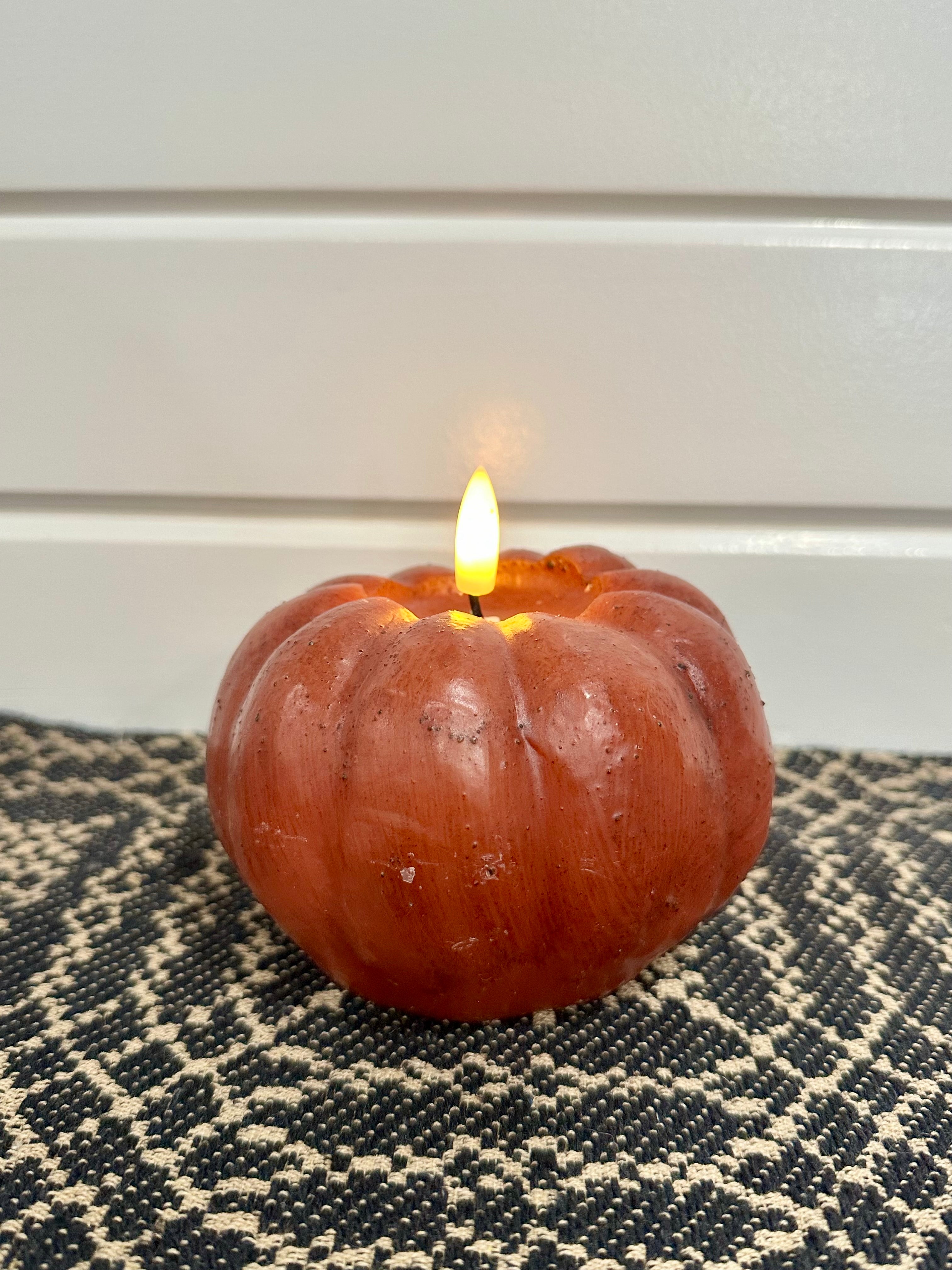 Pumpkin Candle 3.5” 3D Flame