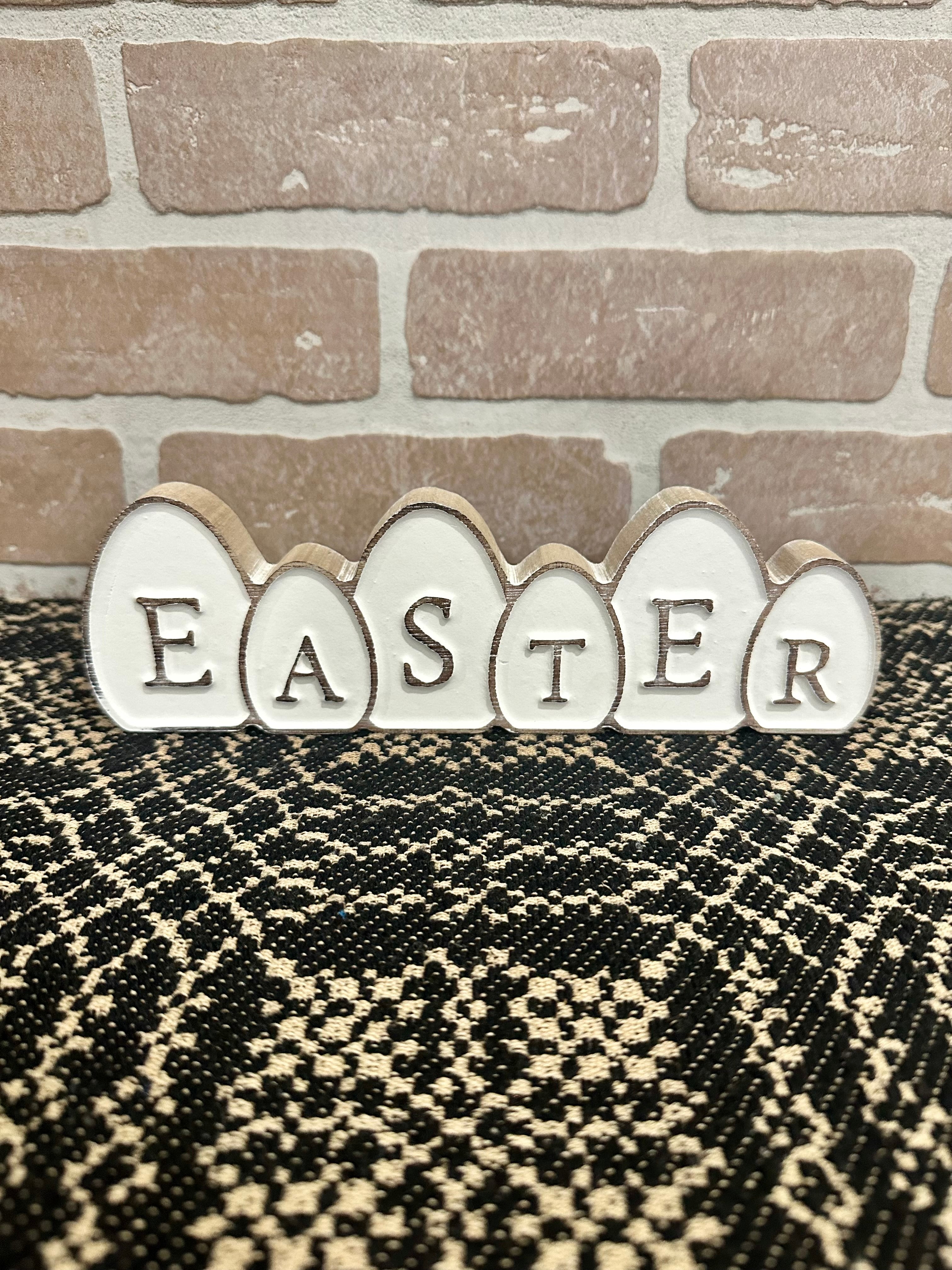 Easter Carved Egg Sitter