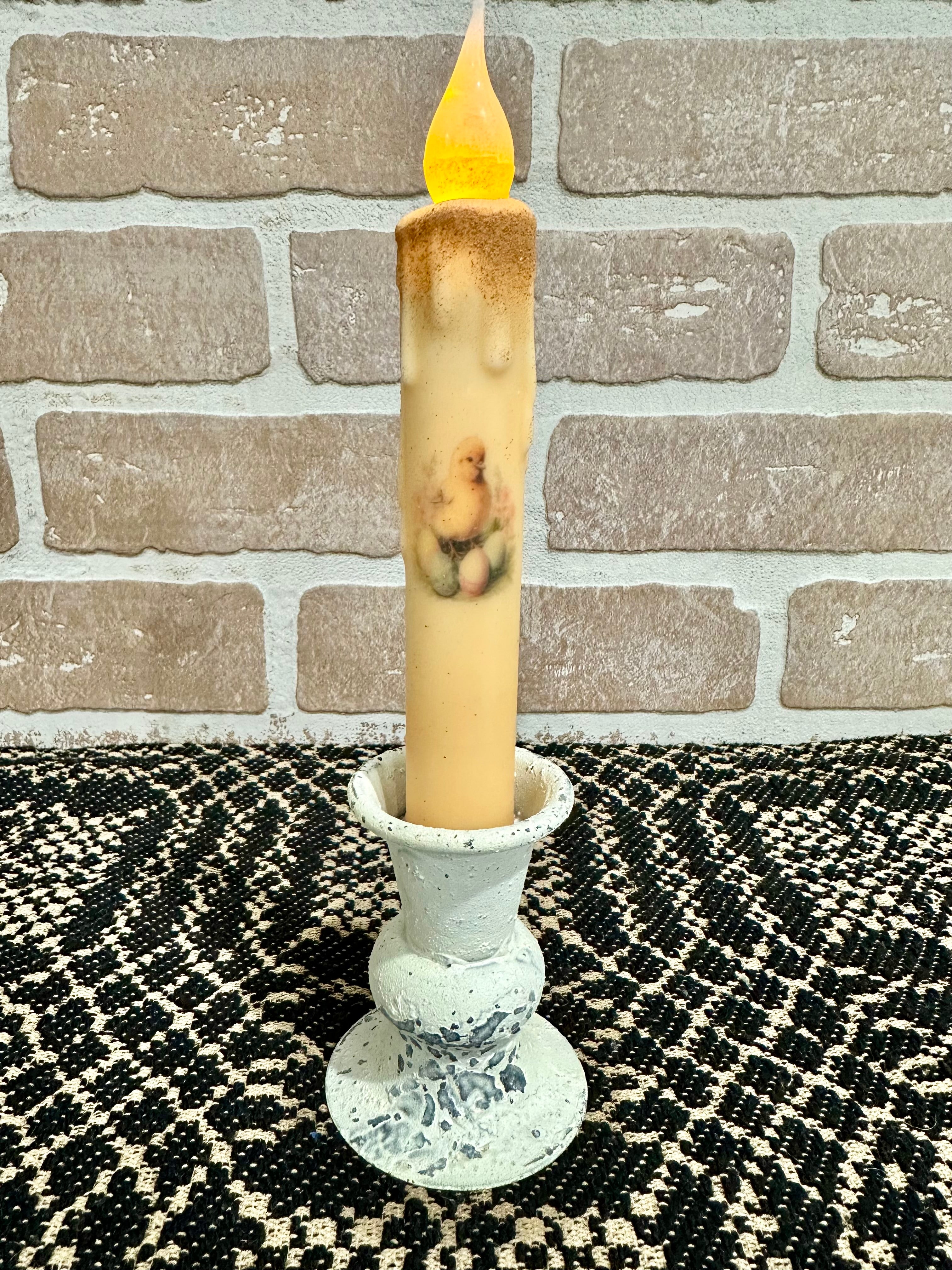 Chick Taper Candle in Natural