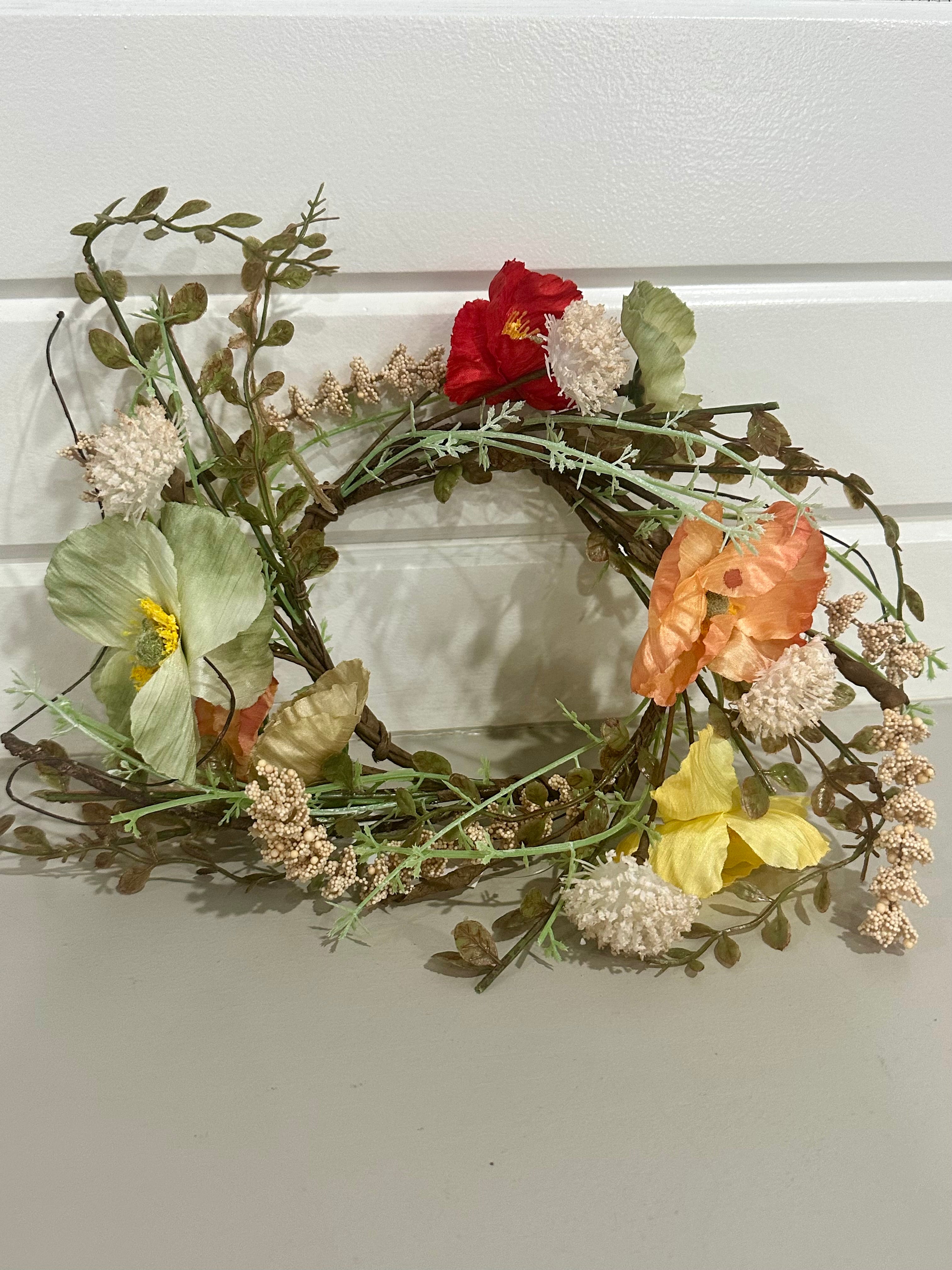 Color Poppy Candle Ring 4”