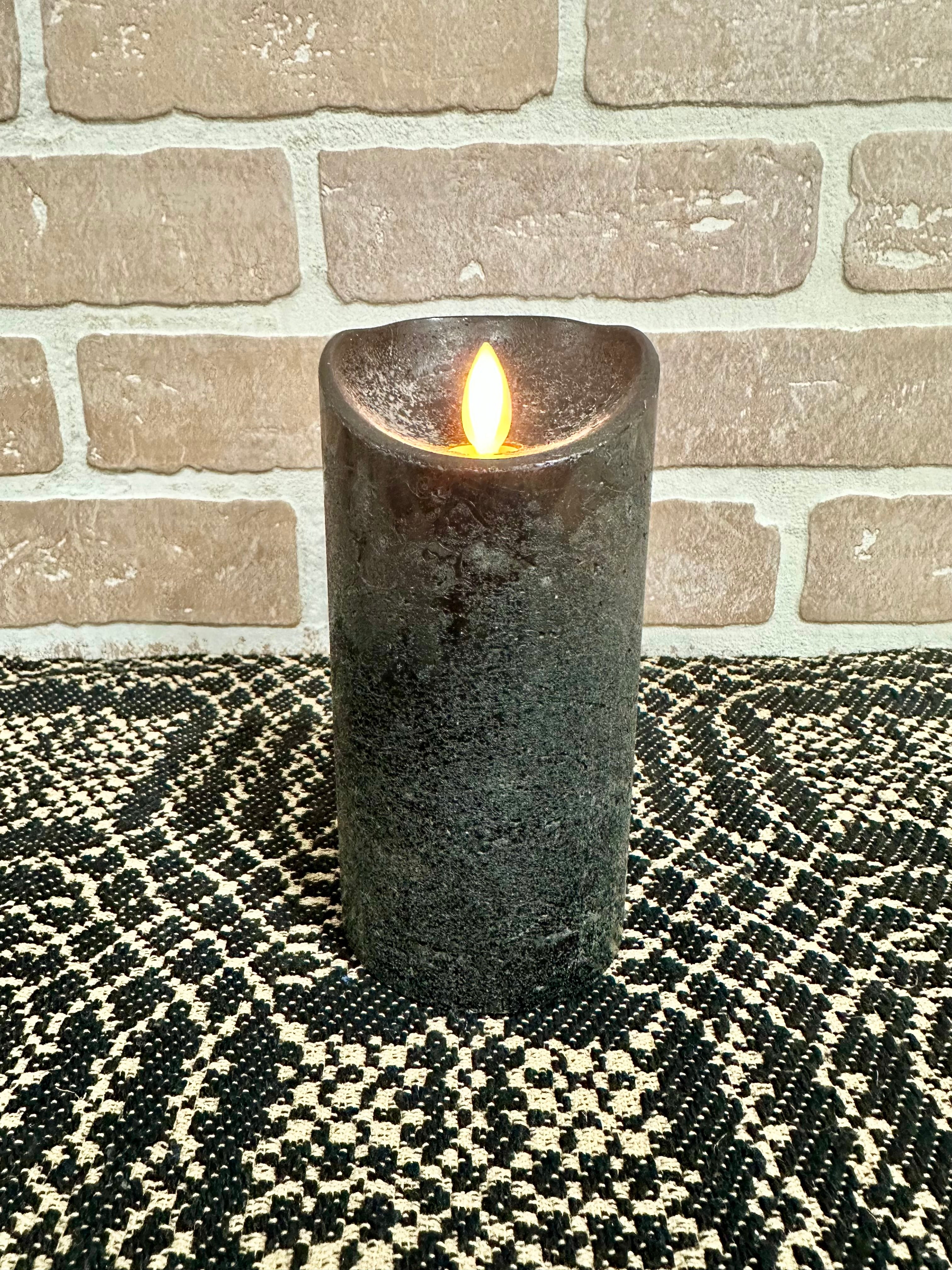 Black Moving Flame Candle