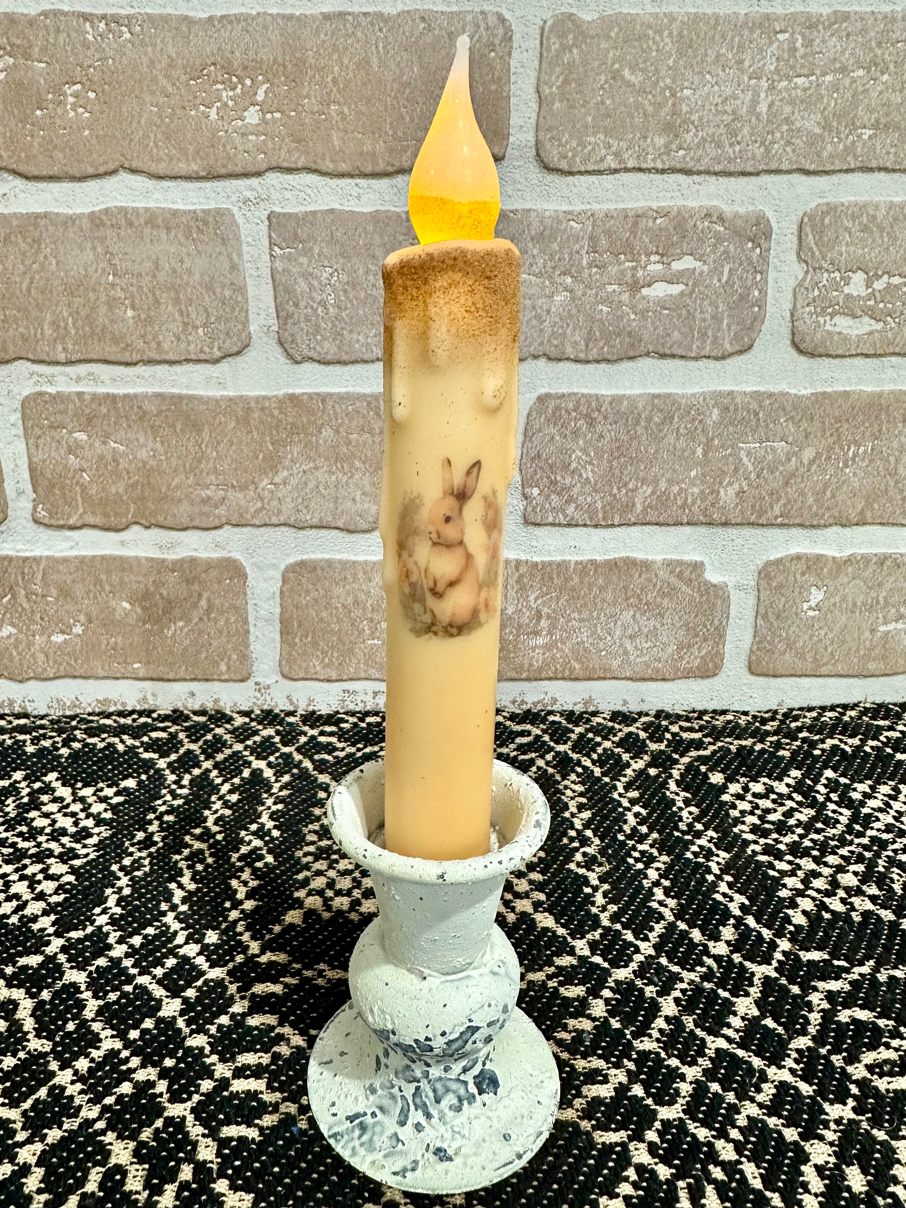 Bunny Taper Candle in Natural