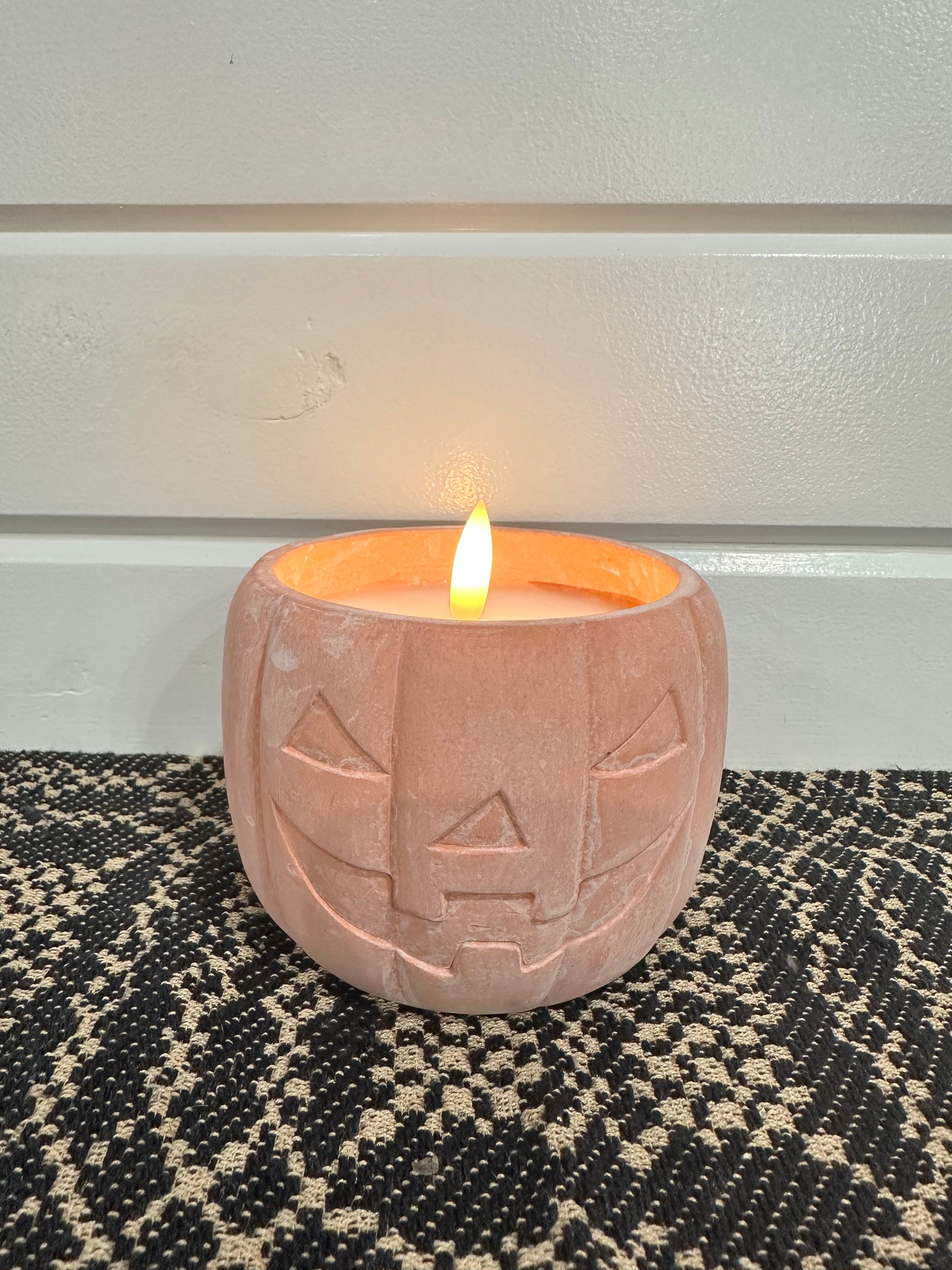 Jack-O-Lantern 3D Flame Candle 3.75”