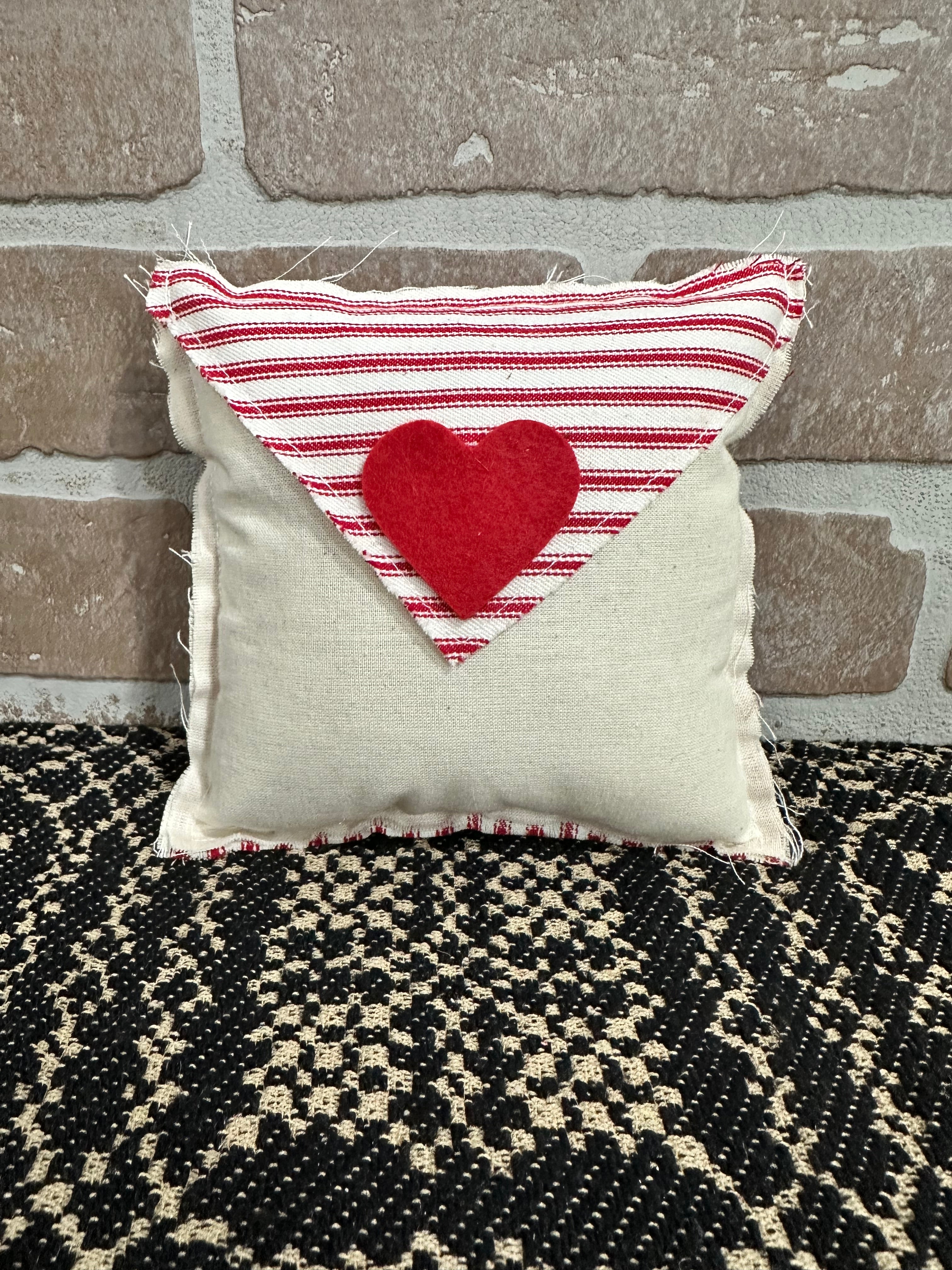 Fabric Heart Envelope