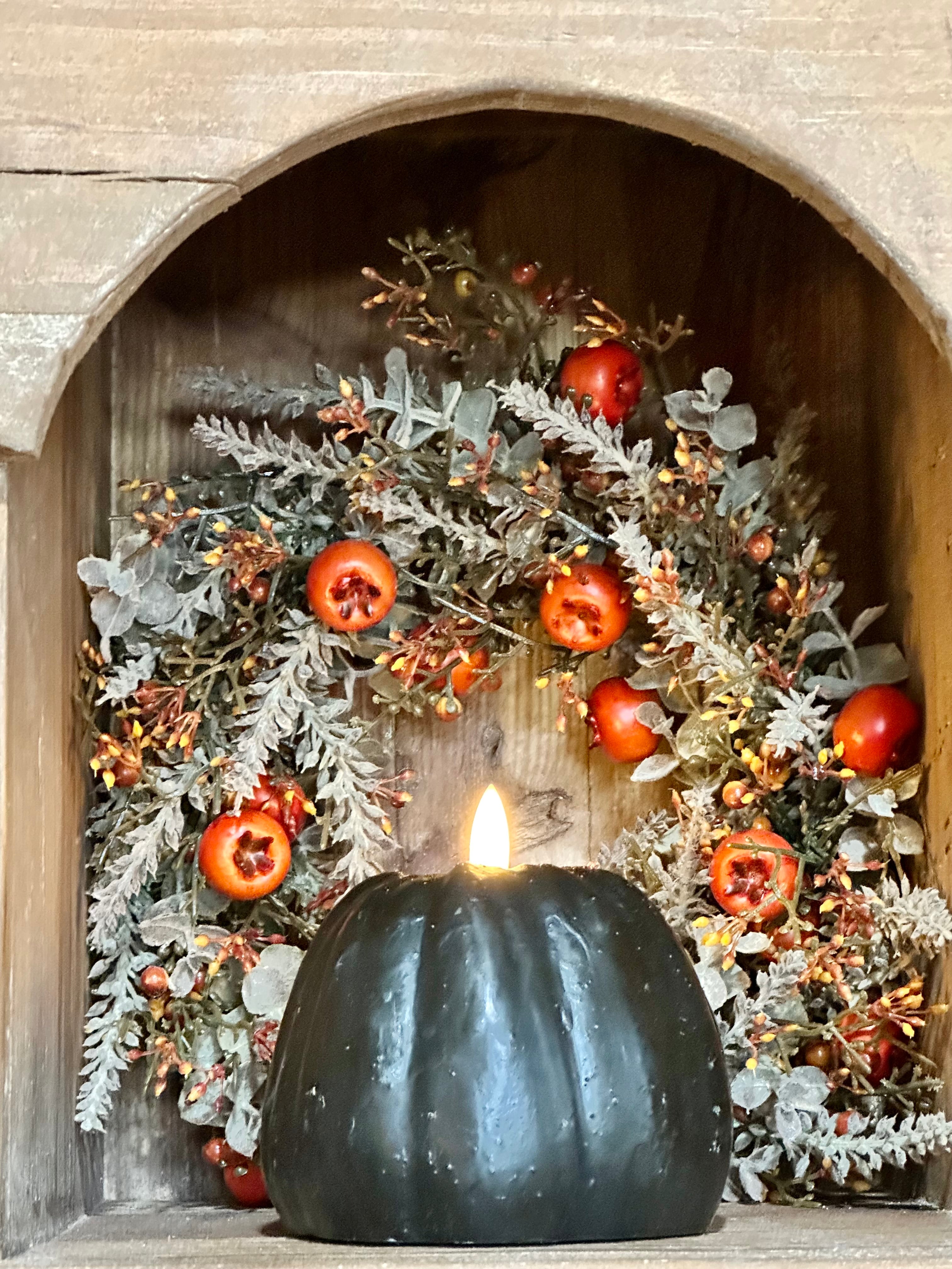 Pumpkin 3D Flame Candle 4”