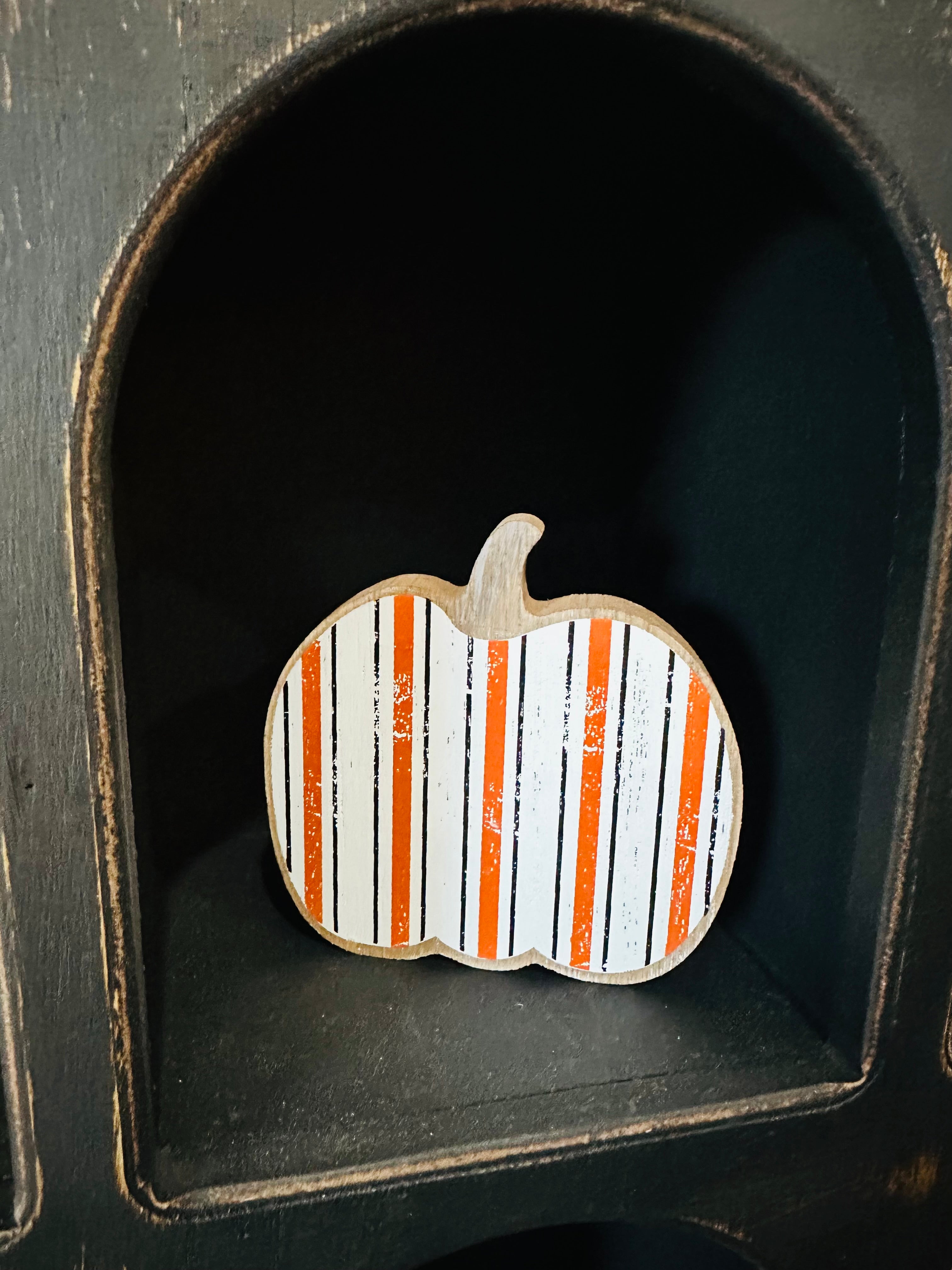 Striped Fall Pumpkin