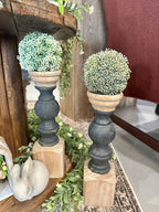 Rustic Black Candle Holder