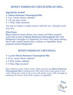 Honey Parmesan Cheesespread Mix