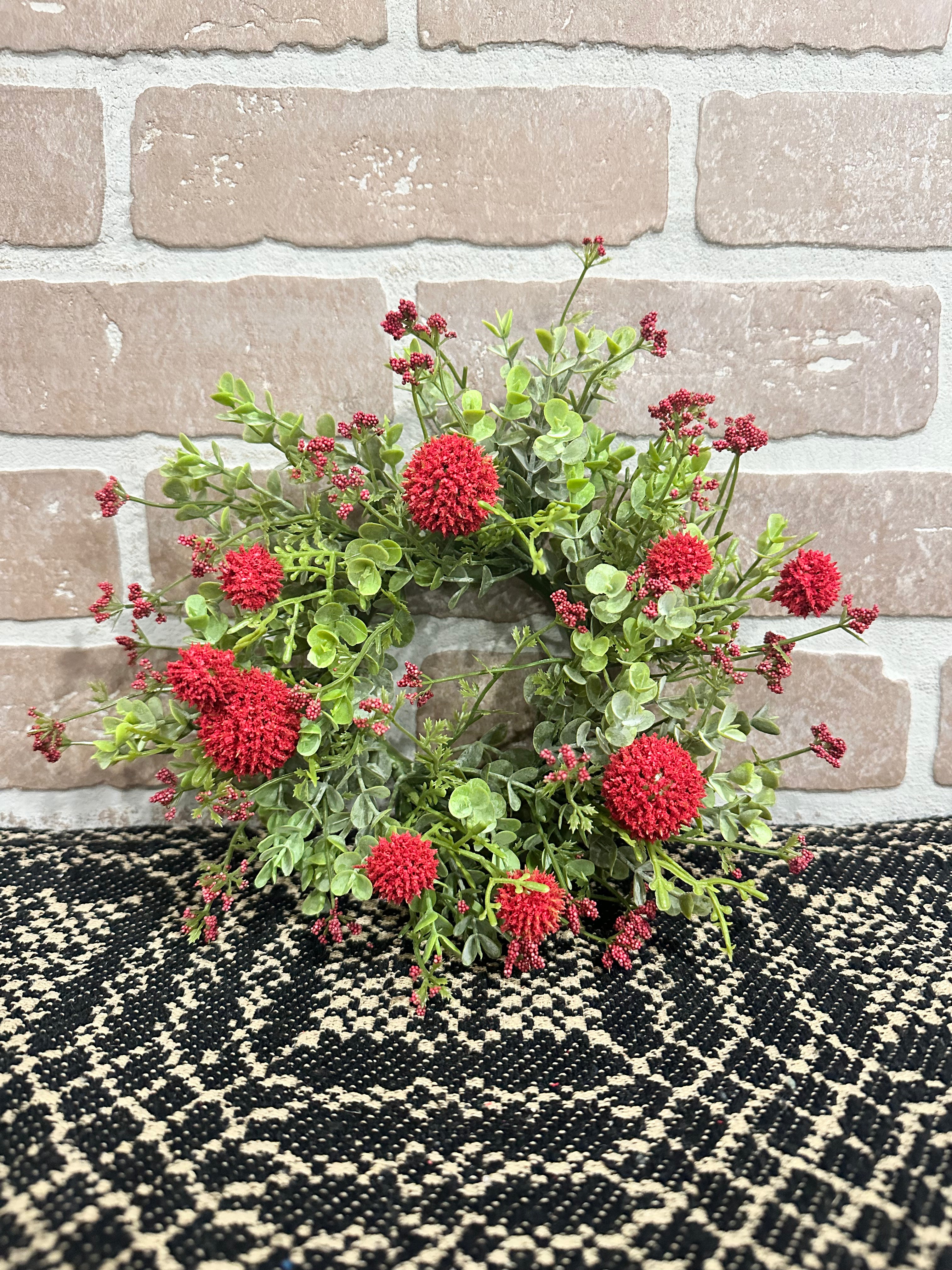 Red Garden Bliss Candle Ring 3”