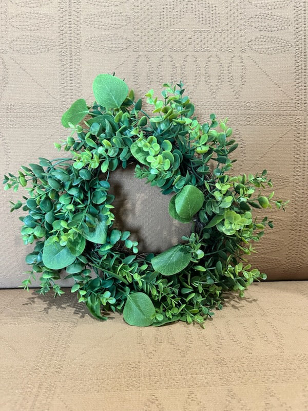 Ashford Eucalyptus Candle Ring 14"