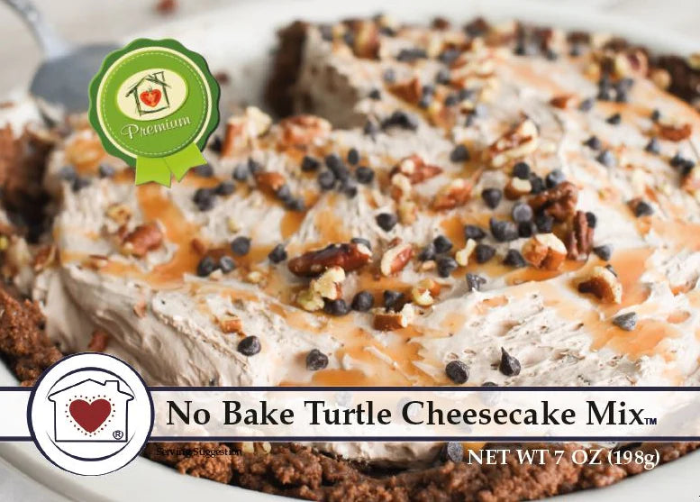 No Bake Turtle Cheesecake