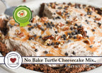 No Bake Turtle Cheesecake
